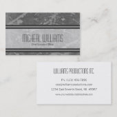 Cartes de visite de Grey Modern CEO Company (Devant / Derrière)