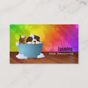 Cartes de visite de Groomer de chien