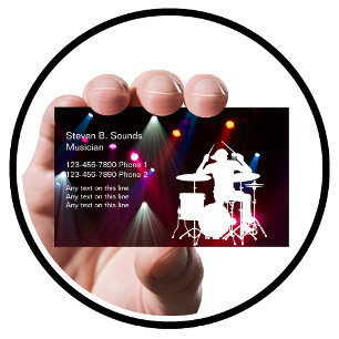 Cartes de visite de groupe de rock