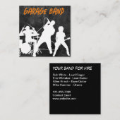 Cartes de visite de groupe de rock cool (Devant / Derrière)