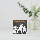 Cartes de visite de groupe de rock cool (Debout devant)