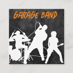Cartes de visite de groupe de rock cool