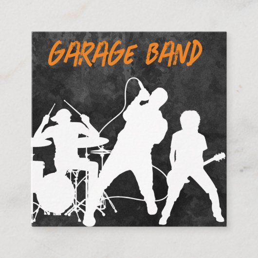 Cartes de visite de groupe de rock cool (Devant)