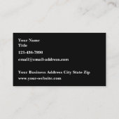 Cartes de visite de grues de construction du couch (Dos)