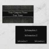 Cartes de visite de grunge de gril de regard en (Devant / Derrière)