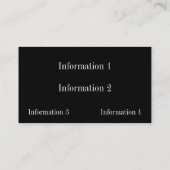 Cartes de visite de grunge de gril de regard en (Dos)