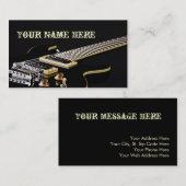 Cartes de visite de guitare (Devant / Derrière)