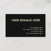 Cartes de visite de guitare (Dos)