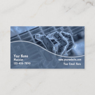Cartes de visite de guitare