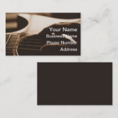 Cartes de visite de guitare (Devant / Derrière)
