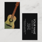 Cartes de visite de guitare - Artistic Green Orang (Devant / Derrière)