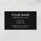 Cartes de visite de guitare - Artistic Green Orang (Dos)