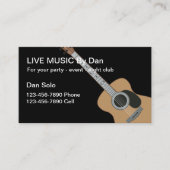 Cartes de visite de guitare Entertainer (Devant)