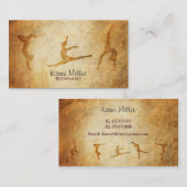 Cartes de visite de gymnaste (Devant / Derrière)