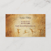 Cartes de visite de gymnaste (Dos)