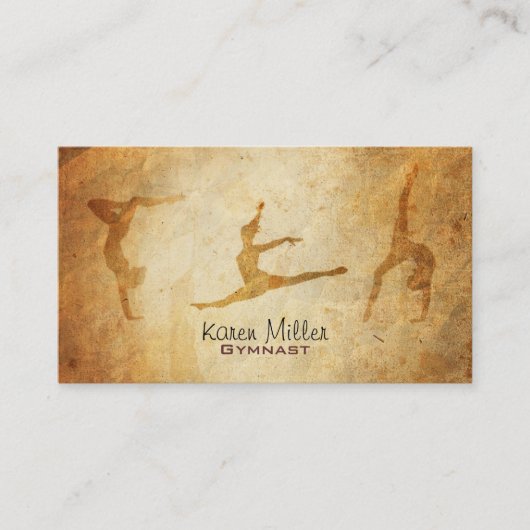 Cartes de visite de gymnaste (Devant)