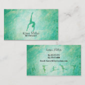 Cartes de visite de gymnastique (Devant / Derrière)