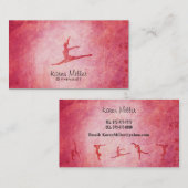 Cartes de visite de gymnastique (Devant / Derrière)