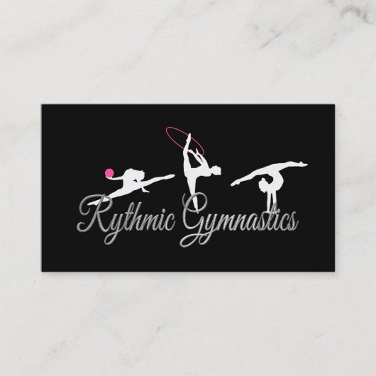 Cartes de visite de gymnastique rythmique (Devant)