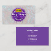 Cartes de visite de hamburger (Devant / Derrière)