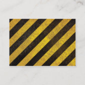 Cartes de visite de Hazard Stripes (Dos)