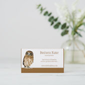 Cartes de visite de hibou (Debout devant)