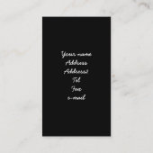 Cartes de visite de Jack Russell Terrier (Dos)