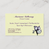 Cartes de visite de jardin d'iris (Dos)