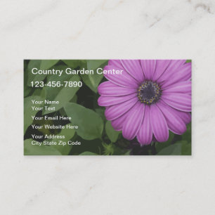 Cartes de visite de jardinage