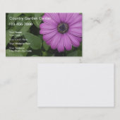 Cartes de visite de jardinage (Devant / Derrière)