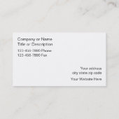 Cartes de visite de jardinier (Dos)