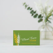 Cartes de visite de jaune de vert de ferme de (Debout devant)