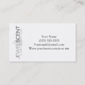 Cartes de visite de JewelScent (Dos)