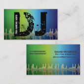 Cartes de visite de jockey DJ (Devant / Derrière)