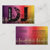 Cartes de visite de jockey DJ (Devant / Derrière)