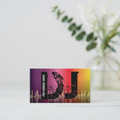 Cartes de visite de jockey DJ (Debout devant)