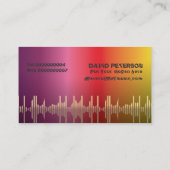 Cartes de visite de jockey DJ (Dos)