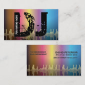 Cartes de visite de jockey DJ (Devant / Derrière)