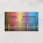 Cartes de visite de jockey DJ (Dos)