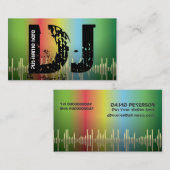 Cartes de visite de jockey DJ (Devant / Derrière)