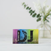 Cartes de visite de jockey DJ (Debout devant)