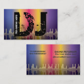 Cartes de visite de jockey DJ (Devant / Derrière)