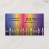 Cartes de visite de jockey DJ (Dos)