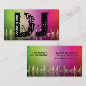 Cartes de visite de jockey DJ (Devant / Derrière)