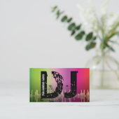 Cartes de visite de jockey DJ (Debout devant)