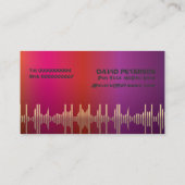 Cartes de visite de jockey DJ (Dos)