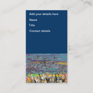 Cartes de visite de jours de chienchien