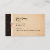 Cartes de visite de jus de Smoothie (Dos)