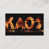 cartes de visite de kaos (Dos)