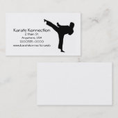 Cartes de visite de karaté (Devant / Derrière)